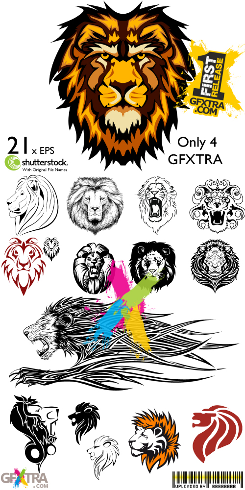 Lions Collection - Shutterstock 21xEPS