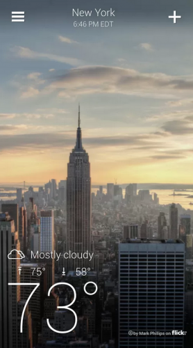 Yahoo! Weather v1.2 Build 91590330 Yahoo! Weather v1.2 Build 91590330