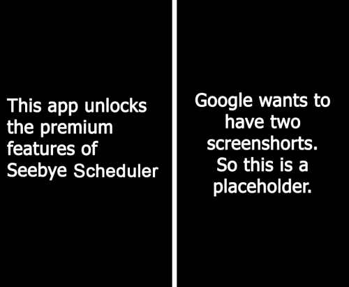 Seebye Scheduler Premium Key v1.0.1 (build 5) Seebye Scheduler Premium Key v1.0.1 (build 5)