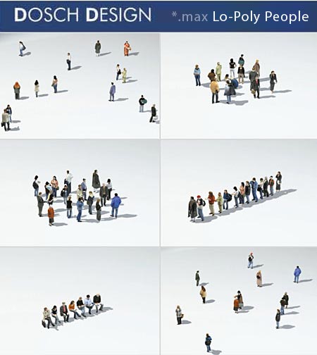Dosch 3D - Lo-Poly People (*.max)