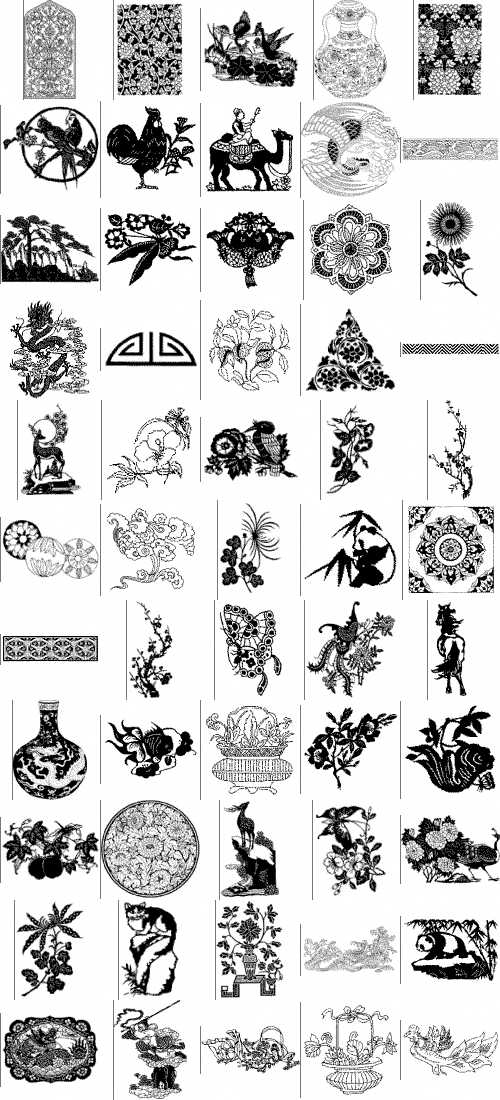 Chinese Designs - Dover 351xEPS