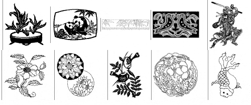 Chinese Designs - Dover 351xEPS
