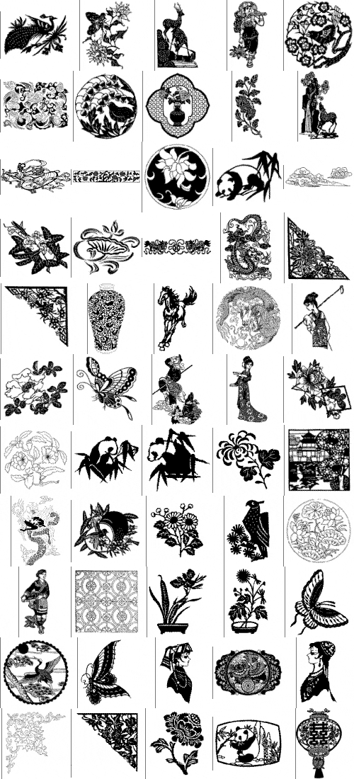 Chinese Designs - Dover 351xEPS