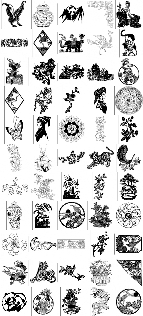 Chinese Designs - Dover 351xEPS