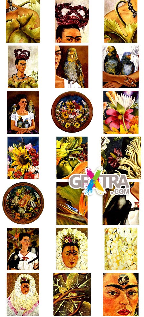 Frida Kahlo, Paintings 120 UHQ JPGs