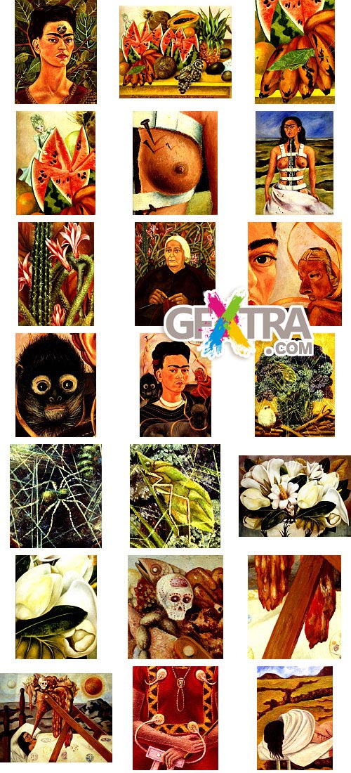Frida Kahlo, Paintings 120 UHQ JPGs