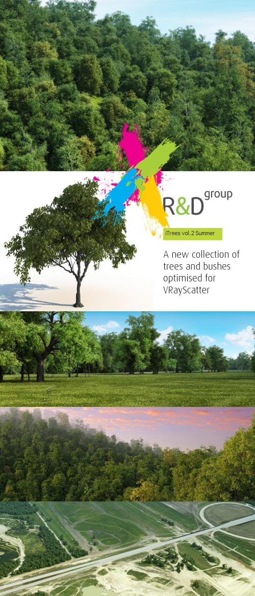 iCube - iTrees Vol.2 Summer, 3DMax