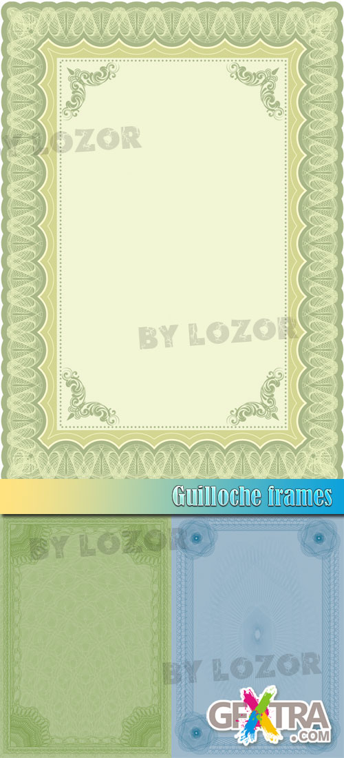 Guilloche frames