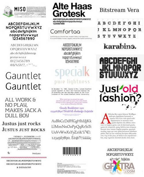 HQ Fonts TTF, OTF, PFB and AI