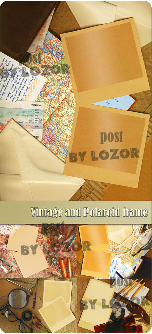 Vintage and Polaroid frame