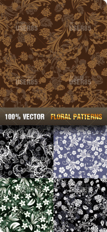 Stock Vector - Floral Patterns