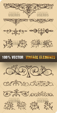 Stock Vector - Vintage Elements