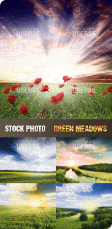 Stock Photo - Green Meadows