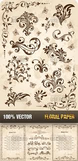 Stock Vector - Floral Paper