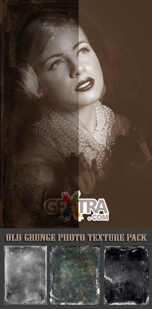 Old Grunge Photo Texture Pack 12xJPGs