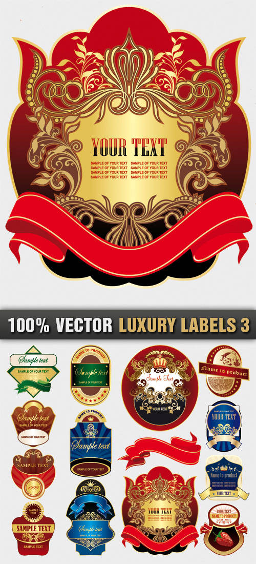 Stock Vector - Luxury Labels 3