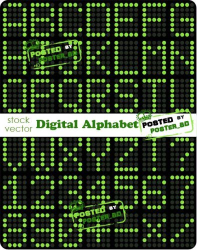 Vectors - Digital Alphabet