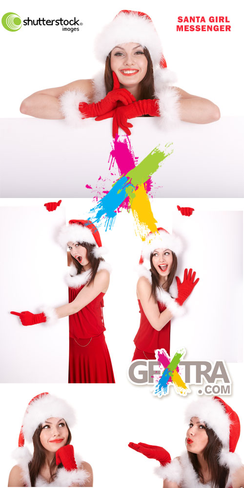Santa Girl Messenger 5xJPGs