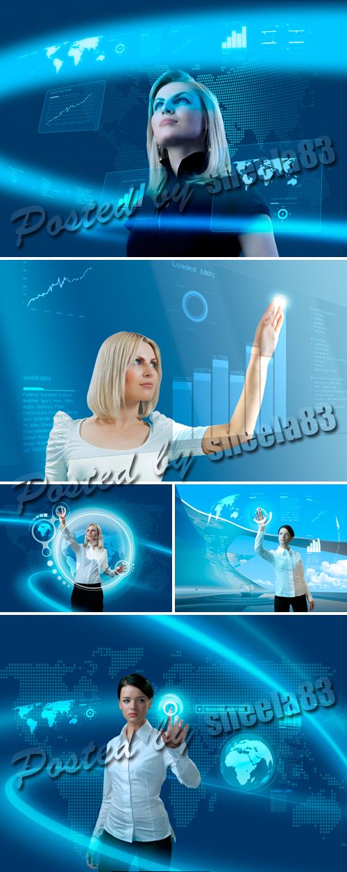 Stock Photo - Touching the Future