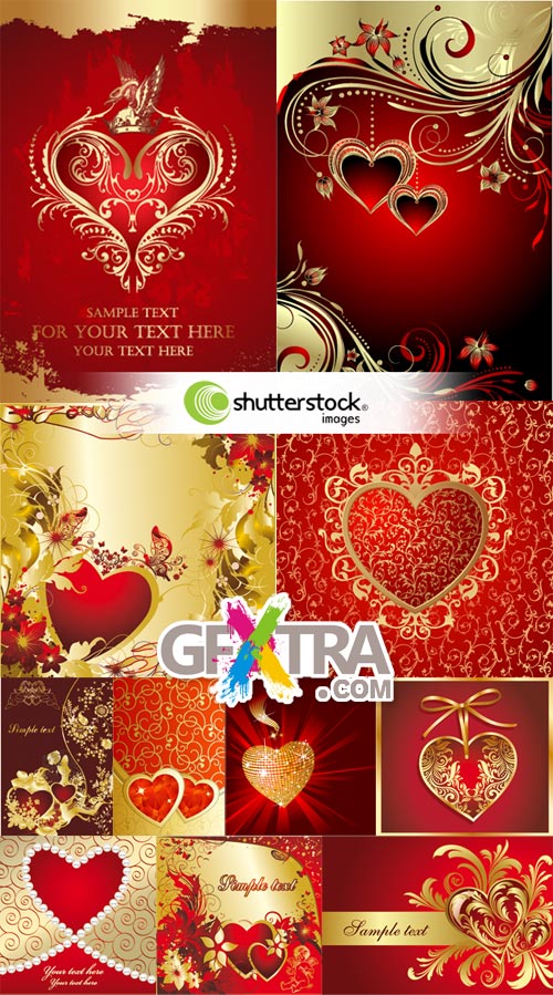 Valentine's Day Vectors I - 60xEPS Shutterstock