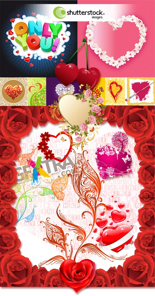 Valentine's Day Vectors II - 62xEPS Shutterstock