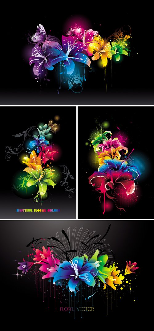 Magic Flowers Vector
