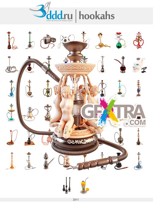 3DDD Hookahs for 3DMax