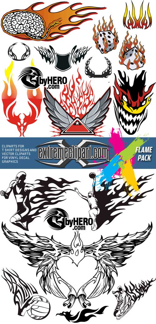 Extreme Clipart 2010 - Flame Pack