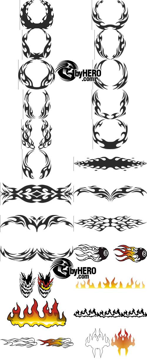 Extreme Clipart 2010 - Flame Pack