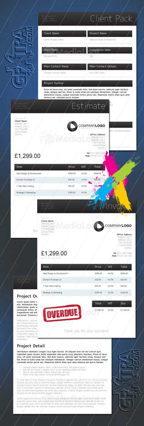 MediaLoot - Sleek Business Stationery Pack Retail AI, INDD