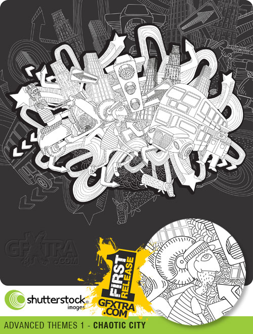 Shutterstock - Advanced Themes 1 - Chaotic City EPS