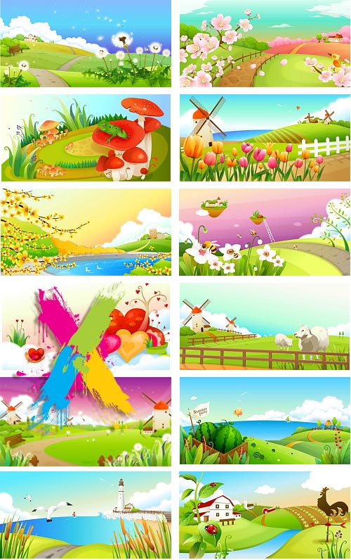VitaminD 015 Special Illust 122xAI Backgrounds, Icons & Illustrations