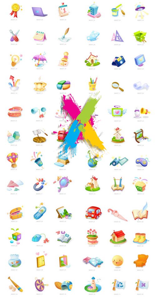 VitaminD 015 Special Illust 122xAI Backgrounds, Icons & Illustrations