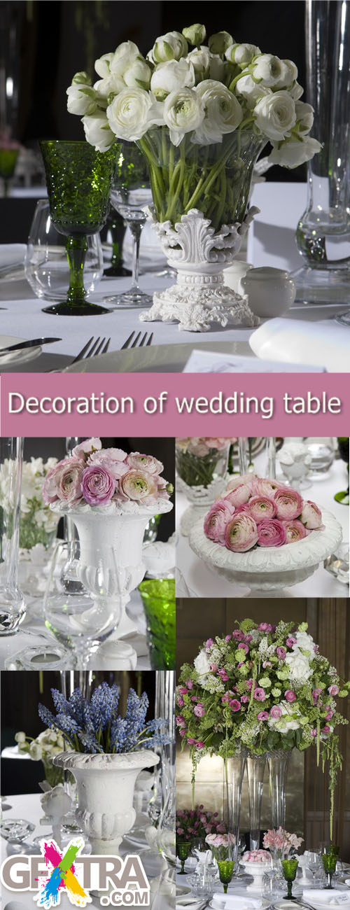 Decoration of wedding table