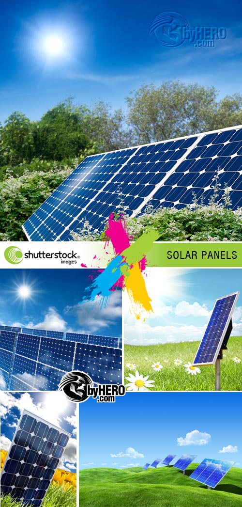 Solar Panels 5xJPGs Stock Image SS
