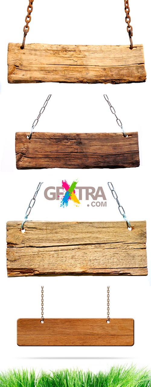 Stock Photo - Wooden Signs