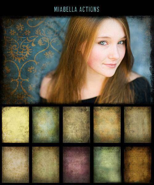 Actions and Texture for Photoshop by MiaBella