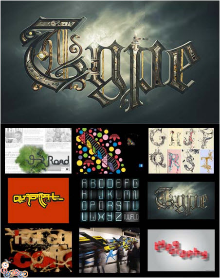 TypeMania - Typographic Designs 500xJPGs