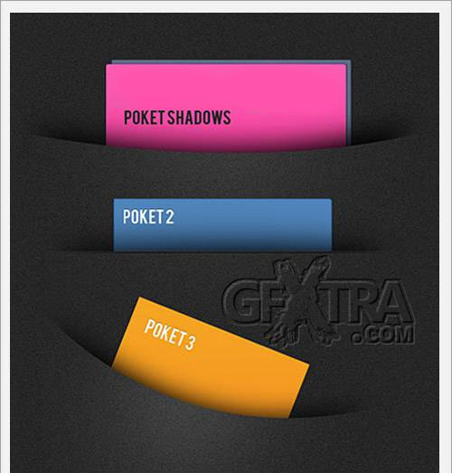 3 Shadow Pockets on Black PSD