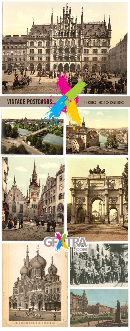 Vintage Postcards - 19 Cities, 24 Collections