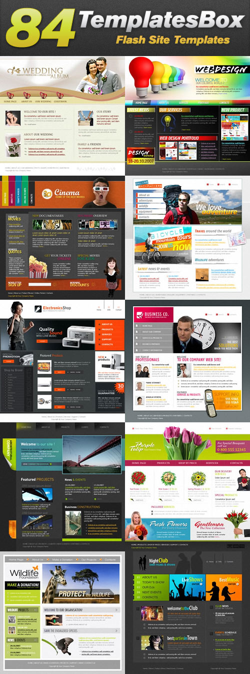 TemplatesBox - Flash Website Templates