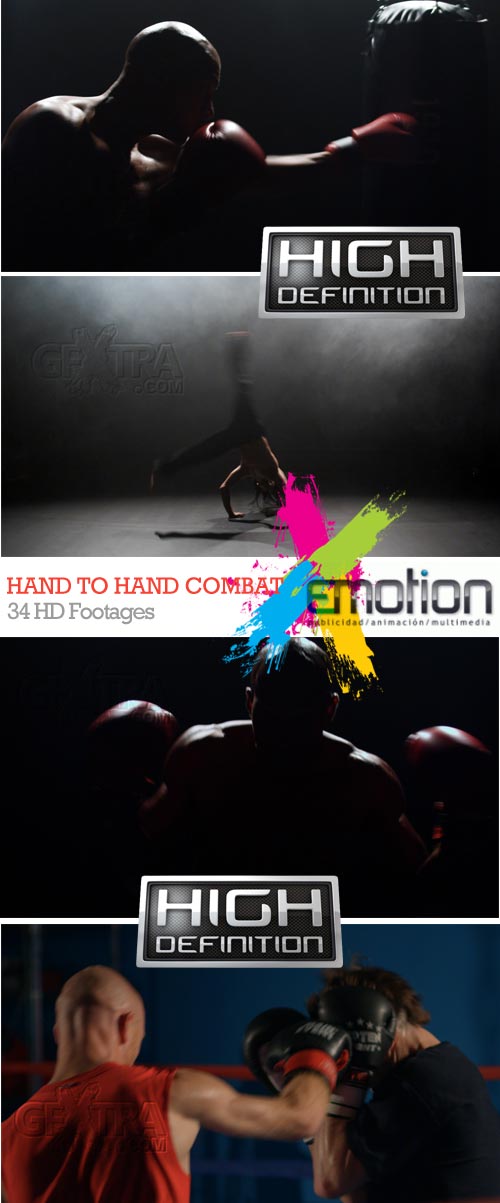Hand to Hand Combat, 34 HD Footages