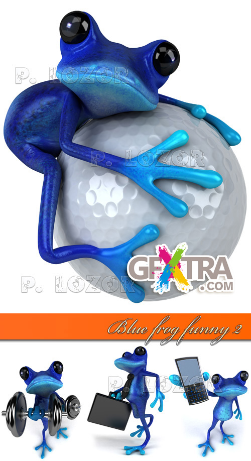 Blue frog funny 2