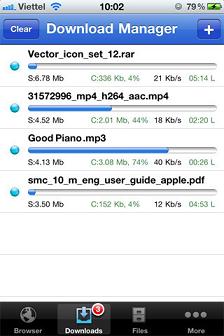 Download Manager 3.0.1 iPhone and iPod Touch