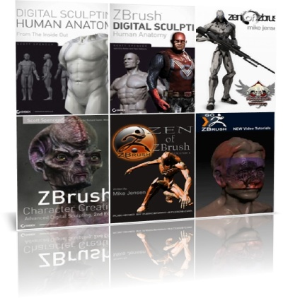 ZBrush E-books Collection | PDF & Docx | 292 MB