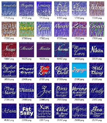 Autographis's 40 Fonts - Wiescher