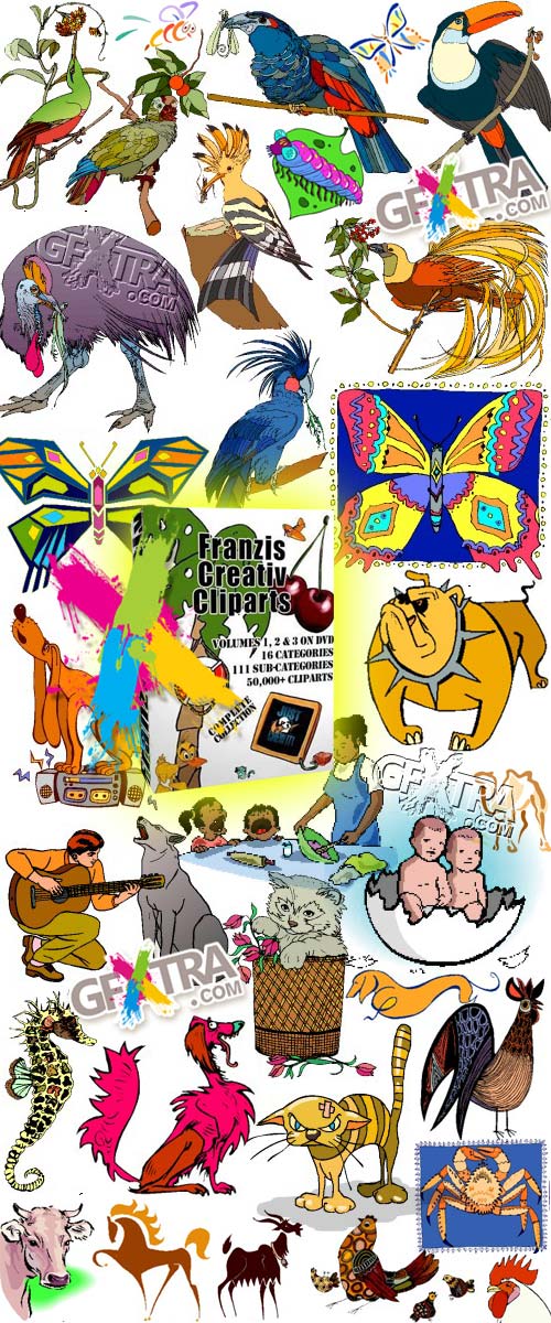 Franzis Creativ WMF Cliparts All Volumes 1,2 & 3 - 50.000 Vectors