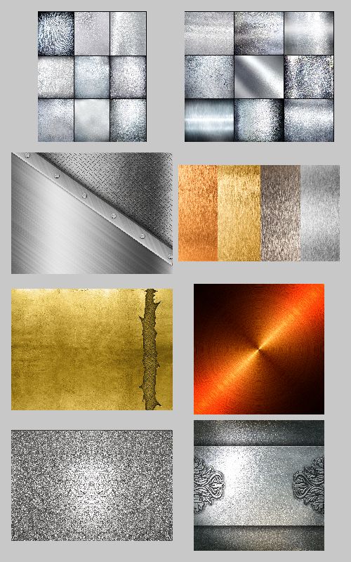 Metallic Textures and Backgrounds, 25xJPGs