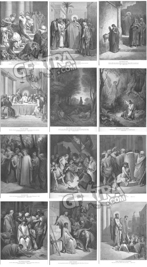 The Bible Illustrations by Paul Gustave Dore, 241 UHQ Plates