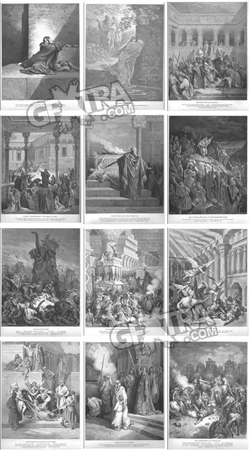 The Bible Illustrations by Paul Gustave Dore, 241 UHQ Plates
